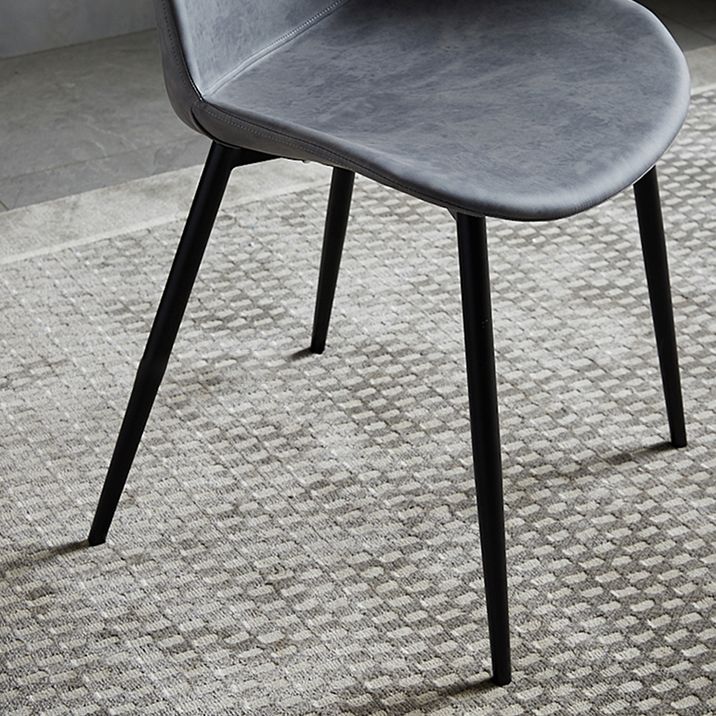 Contemporary Metal Dining Chair Solid Back Dining Chair for Home Use Clearhalo ' kitchen&dining_furn' 'Dining Chairs' 'Dining Tables & Seating' 'dining_chair' 'furn' 'furn_dining_chair' 'Furniture' 'furniture_dining_chair' 'Kitchen & Dining Furniture' 'kitchen' 1200x1200_a8c3208d-2967-4226-a3d2-49f7abe3ce91