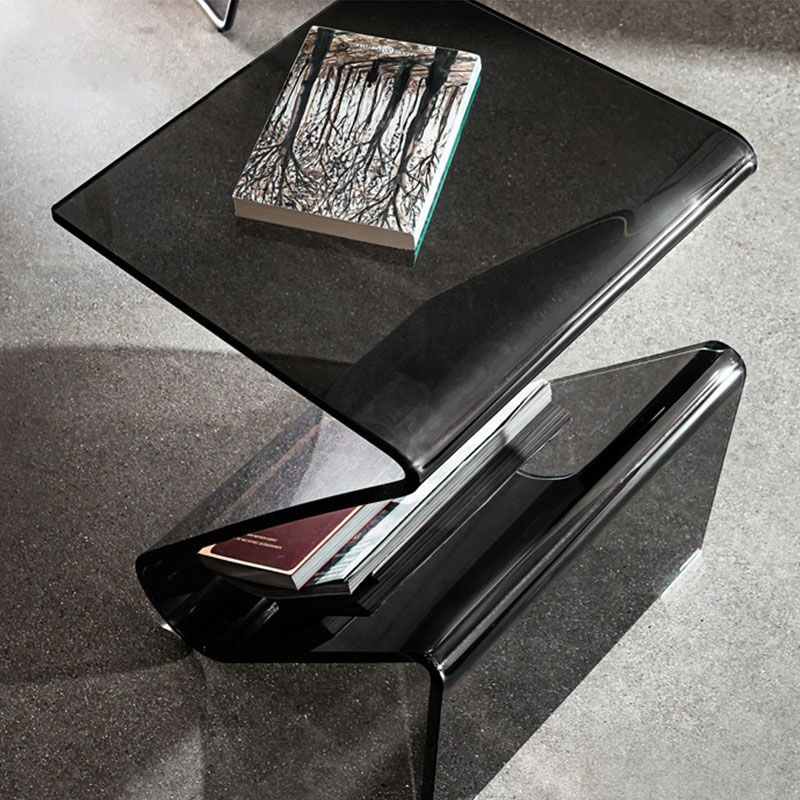 Ultra-Modern Side Table Acrylic Pedestal Accent Side Table for Bedroom Clearhalo 'Coffee & Accent Tables' 'End & Side Tables' 'end_side_tables' 'furn' 'furn_end_side_tables' 'Furniture' 'Living Room Furniture' 1200x1200_a8c3ecbb-2e0d-4695-821c-e09abc187017