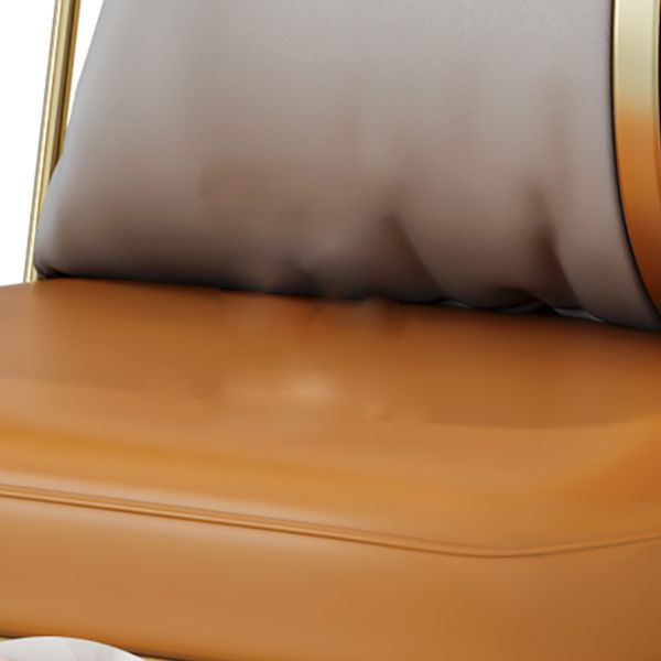 Round Dining Table with Metal Pedestal Modern Table for Home