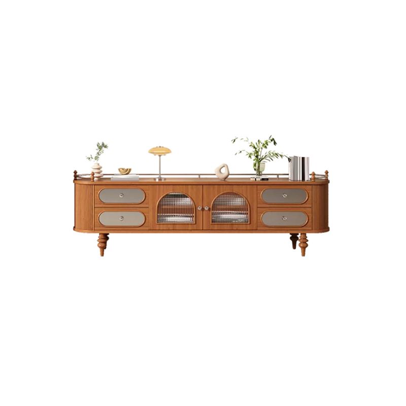Solid Wood TV Stand Console Traditional Media Console TV Stand with Drawers Clearhalo 'furn' 'furn_tv_stands_entertainment_centers' 'Furniture' 'Living Room Furniture' 'TV Stands & Entertainment Centers' 'TV Stands & Media Storage Furniture' 'tv_stands_entertainment_centers' 1200x1200_a8c8f069-a639-45e2-95c6-d3e4d1f7a69f