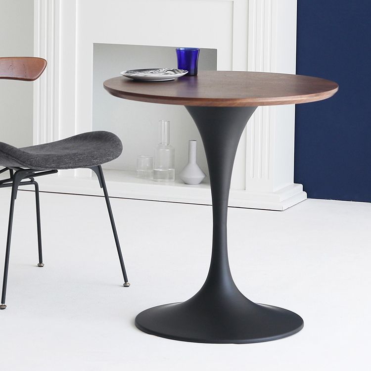 Contemporary Solid Wood Round Shape Dining Table Kitchen Standard Dining Table with Pedestal Base Clearhalo ' dining_table' 'Dining Tables & Seating' 'Dining Tables' 'furn' 'furn_dining_table' 'Furniture' 'furniture_dining_table' 'Kitchen & Dining Furniture' 'kitchen&dining_furn' 'kitchen' 'kitchen_dining_table' 1200x1200_a8ca408c-a809-4a61-92ee-305a207452e7