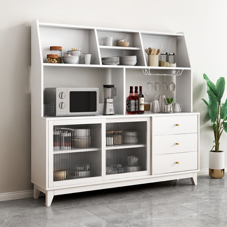 Sideboard in stile glam Sidebocchetto scorrevole in vetro per sala da pranzo