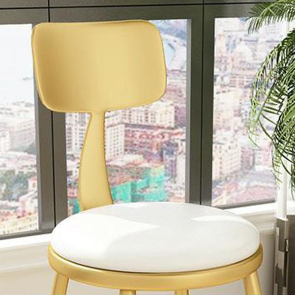 Glam 1/2/3/4/5 Pieces White-gold Dining Table Set with Stone Top Round Dinette Set Clearhalo 'Dining Room Sets' 'Dining Tables & Seating' 'dining_room_set' 'furn' 'furn_dining_room_set' 'Furniture' 'furniture_dining_room_set' 'Kitchen & Dining Furniture' 'kitchen&dining_furn' 'kitchen' 1200x1200_a8cd3f5a-c16b-42c1-8ace-ca1afc5a5be0