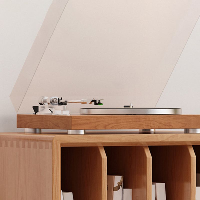 Modern Wooden Bookcase Closed Back Standard Bookshelf with Shelves