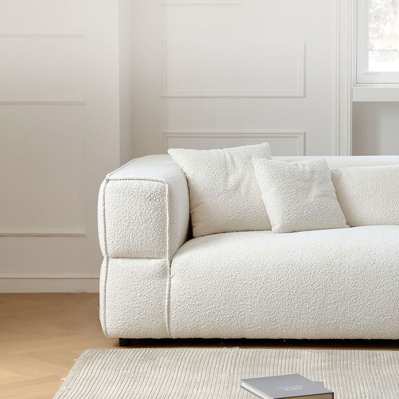 Modernism Sewn Pillow Back Sofa Tuxedo Arm Sofa with 4 Pillows Clearhalo 'furn' 'furn_sofas' 'Furniture' 'Living Room Furniture' 'Sofa' 'sofas' 1200x1200_a8d05196-aaea-4ee6-aa9d-daf1ede85e5d