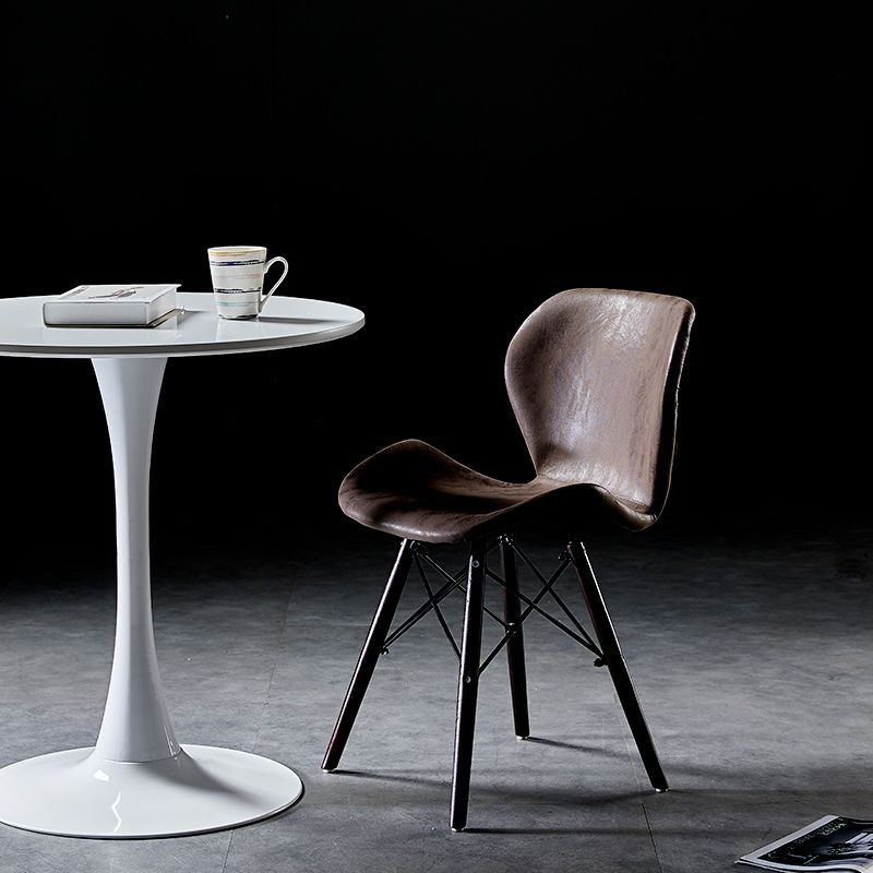 Indoor Industrial Side Chair Wingback Wood Upholstered Dining Room Chair Clearhalo ' kitchen&dining_furn' 'Dining Chairs' 'Dining Tables & Seating' 'dining_chair' 'furn' 'furn_dining_chair' 'Furniture' 'furniture_dining_chair' 'Kitchen & Dining Furniture' 'kitchen' 1200x1200_a8d0a2e6-978a-435f-afc6-33e1da3e2b83