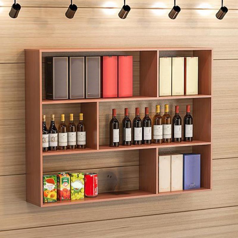 Modern Wall Mounted Bottle Wine Rack Manufactured Wood Wine Bottle Holder Clearhalo 'furn' 'furn_wine_racks' 'Furniture' 'Kitchen & Dining Furniture' 'Wine Racks' 'wine_racks' 1200x1200_a8d0b7ac-84c2-4da5-968e-cd41fe6084d7
