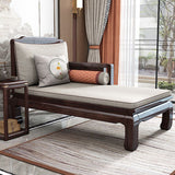 Traditional with Arms Wooden Chaise with Pillow Round Arms for Bedroom Living Room Clearhalo 'Chairs & Seating' 'Chaise Lounge' 'chaise_lounge' 'furn' 'furn_chaise_lounge' 'Furniture' 'Living Room Furniture' 1200x1200_a8d1d180-bfad-43ff-ad7f-2bbc62885a49