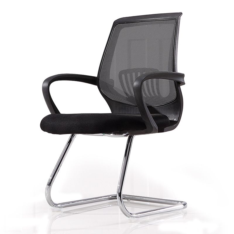 Contemporary Arm Chair Lumbar Support Fixed Arms Office Chair Clearhalo 'furn' 'furn_office_chair' 'Furniture' 'Office Chairs' 'Office Furniture' 'office_chair' 1200x1200_a8d1d346-16a4-4de7-b916-acd9079f3136