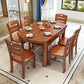 Modern Style Square Dining Table Solid Wood Butterfly Leaf Dining Table