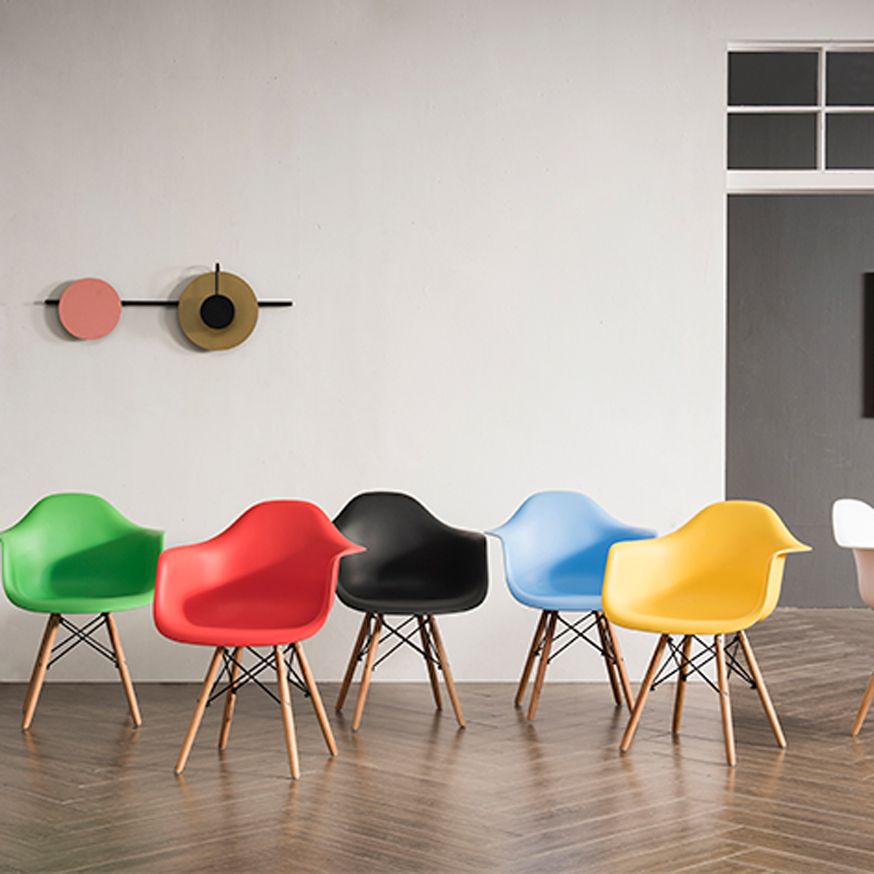 Modern Chairs Dining Arm Chairs with Wooden Legs for Kitchen Clearhalo ' kitchen&dining_furn' 'Dining Chairs' 'Dining Tables & Seating' 'dining_chair' 'Furniture' 'furniture_dining_chair' 'Kitchen & Dining Furniture' 'kitchen' 1200x1200_a8d2d5d7-094d-457d-aec4-0e4aff5586d2
