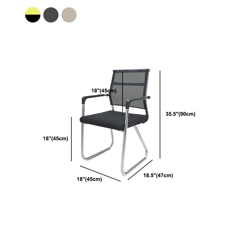 Contemporary Conference Chair Ergonomic No Wheels Office Chair Clearhalo 'furn' 'furn_office_chair' 'Furniture' 'Office Chairs' 'Office Furniture' 'office_chair' 1200x1200_a8d43434-c3f2-4152-bc80-312209cad703