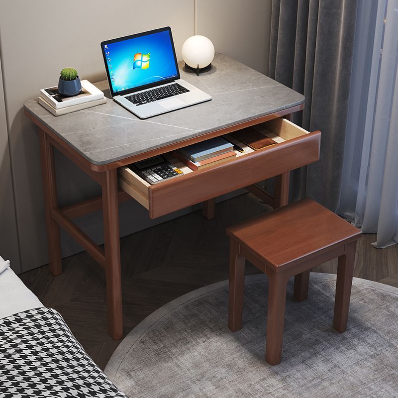 1 Drawer Writing Desk Solid Wood 29.53-inch Tall Office Desk Clearhalo 'furn' 'furn_office_desk' 'Furniture' 'Office Desks' 'Office Furniture' 'office_desk' 1200x1200_a8d5d31e-5fae-4c44-9581-c8936154f5f4