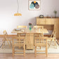Mid-Century Modern Table Rectangle Dining Room Rubberwood Solid Wood Table(only table) Clearhalo ' dining_table' 'Dining Tables & Seating' 'Dining Tables' 'furn' 'furn_dining_table' 'Furniture' 'furniture_dining_table' 'Kitchen & Dining Furniture' 'kitchen&dining_furn' 'kitchen' 'kitchen_dining_table' 1200x1200_a8d68797-abaf-4cf4-b06a-9fcecfe1cbe3