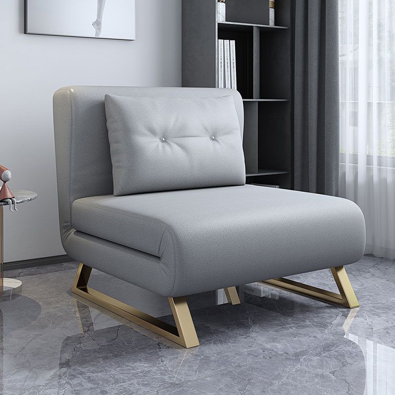 Cushion Back Futon Sofa Bed Pillow Included Sleeper Sofa with Gold Leg Clearhalo 'furn' 'furn_futons' 'Furniture' 'Futons & Daybeds' 'Futons' 'Living Room Furniture' 1200x1200_a8d73cfb-5bad-406b-93f7-0a2b322582be