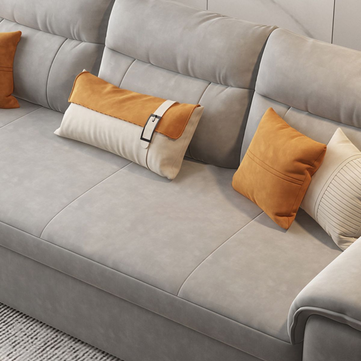 32" Wide Scandinavian Sofa Futon Foldable Sleeper Sofa with Storage Clearhalo 'furn' 'furn_futons' 'Furniture' 'Futons & Daybeds' 'Futons' 'Living Room Furniture' 1200x1200_a8d7b91b-ec8f-4ea5-91a4-6499f910620b