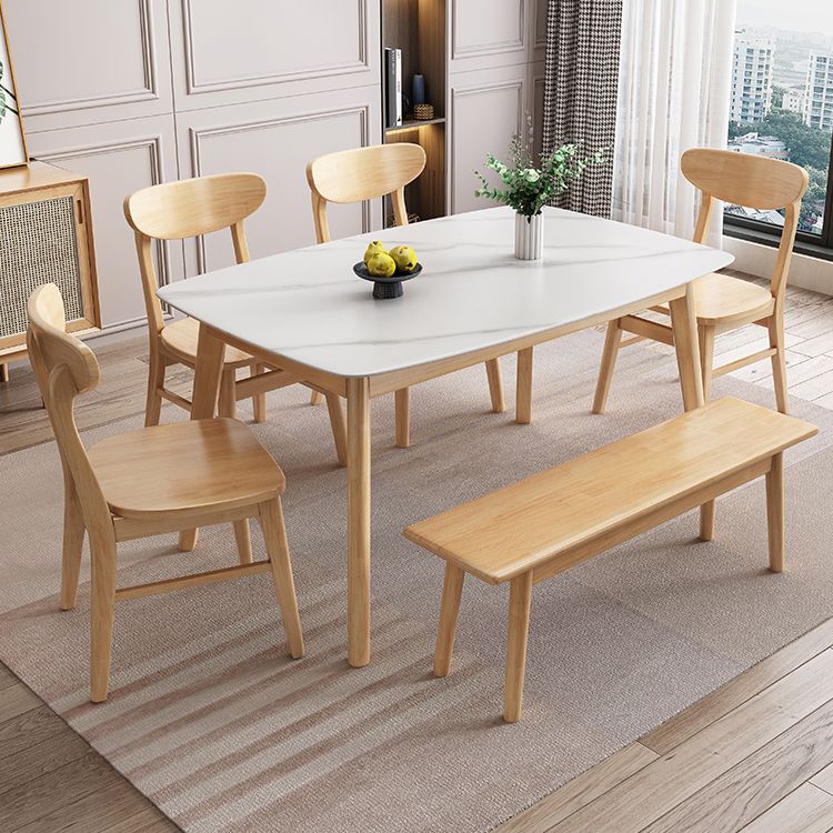 Stone Dining Room Collection Contemporary Rectangle Dining Table for Kitchen Home Clearhalo ' dining_table' 'Dining Tables & Seating' 'Dining Tables' 'furn' 'furn_dining_table' 'Furniture' 'furniture_dining_table' 'Kitchen & Dining Furniture' 'kitchen&dining_furn' 'kitchen' 'kitchen_dining_table' 1200x1200_a8d929d0-d9c3-4a1d-b1d4-604baa8e8034