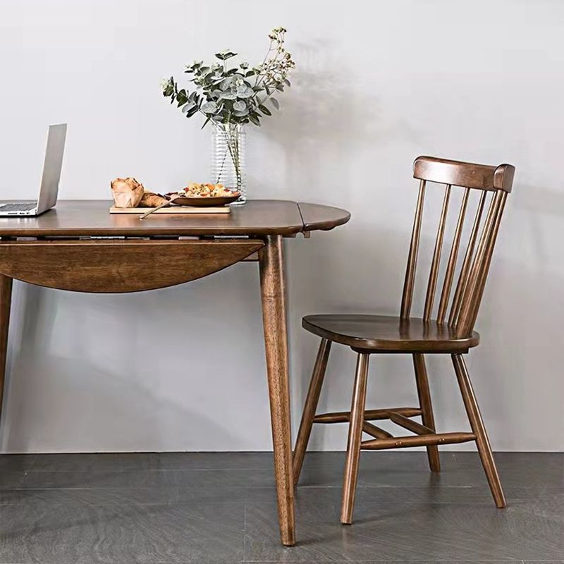 Tavolo da pranzo a foglia di gocce Tavolo da pranzo in legno massiccio in legno con 4 gambe