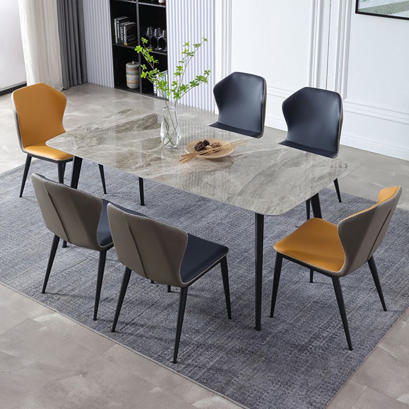 Industrial Metal Dining Room Chairs Armless Wingback Side Chair for Home Use (Set of 2) Clearhalo ' kitchen&dining_furn' 'Dining Chairs' 'Dining Tables & Seating' 'dining_chair' 'furn' 'furn_dining_chair' 'Furniture' 'furniture_dining_chair' 'Kitchen & Dining Furniture' 'kitchen' 1200x1200_a8dae17e-38fc-4be1-b2d3-d94467425f95