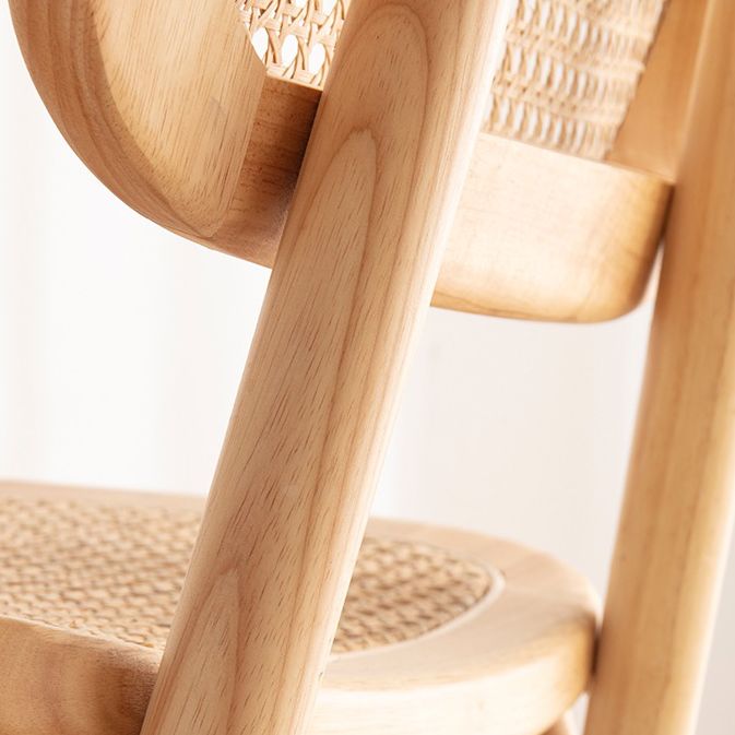 Scandinavian Style Wicker Dining Chairs for Home Open Back Side Chair Clearhalo 'Dining Chairs' 'Dining Tables & Seating' 'dining_chair' 'furn' 'furn_dining_chair' 'Furniture' 'Kitchen & Dining Furniture' 1200x1200_a8daf373-401f-4425-b0ab-38ef3fc9016b