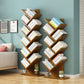 Modern Bamboo Bookshelf Geometric Closed Back Vertical Bookcase Clearhalo 'Bookcases' 'furn' 'furn_bookcases' 'Furniture' 'Office Furniture' 1200x1200_a8dbbf49-d66b-4e70-adb5-606ff0a19547