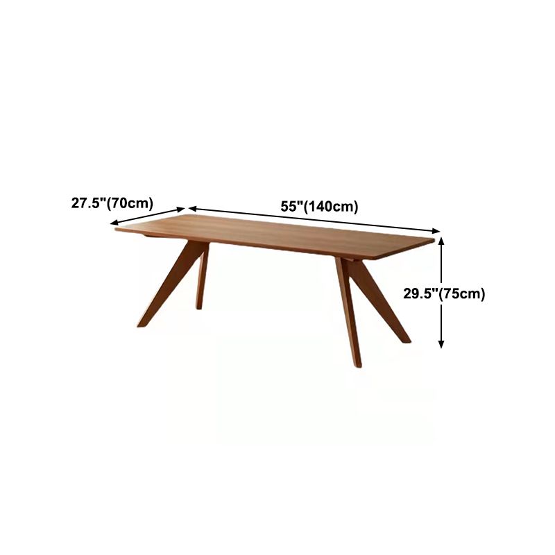 Rectangle Dining Site Table Modern Style Solid Wood Dining Room Furniture