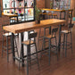 Wood Bar Table Traditional Luxury Rectangle Bar Table with Trestle Base Clearhalo 'Bar Furniture' 'Bar Tables' 'bar_tables' 'furn' 'furn_bar_tables' 'Furniture' 'furniture_bar_tables' 'Kitchen & Dining Furniture' 1200x1200_a8dcf359-341e-4a1e-8f32-28815b4f8e7f