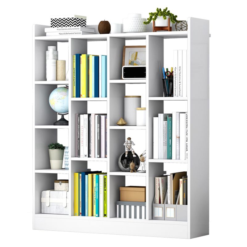 Engineered Wood Standard Bookcase Contemporary Open Back Bookcase Clearhalo 'Bookcases' 'furn' 'furn_bookcases' 'Furniture' 'furniture_bookcases' 'Office Furniture' 1200x1200_a8dd300f-e00d-4da5-a7cc-e5dfaaa77391
