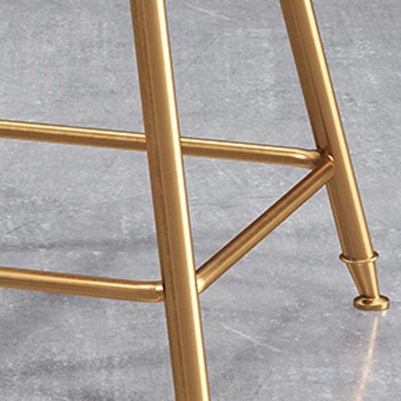 Nordic Design Stackable Backless Barstools for Home Upholstered Bar Stools with Metal Legs Clearhalo 'Bar Furniture' 'Bar Stools' 'bar_stools' 'furn' 'furn_bar_stools' 'Furniture' 'furniture_bar_stools' 'Kitchen & Dining Furniture' 1200x1200_a8de8004-9705-4125-a41d-d84ab7435c7f