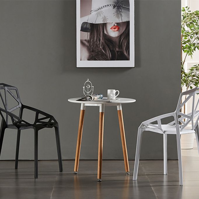 Modern Study Room Cross Back Side Chair Matte Finish Plastic Dining Chair Clearhalo ' kitchen&dining_furn' 'Dining Chairs' 'Dining Tables & Seating' 'dining_chair' 'furn' 'furn_dining_chair' 'Furniture' 'furniture_dining_chair' 'Kitchen & Dining Furniture' 'kitchen' 1200x1200_a8de848c-4308-49ea-9a01-49505bb5b678