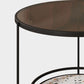 Round Minimalist Coffee Table Glass Top Steel Coffee Table for Living Room Clearhalo 'Coffee & Accent Tables' 'Coffee Tables' 'coffee_tables' 'furn' 'furn_coffee_tables' 'Furniture' 'Living Room Furniture' 1200x1200_a8df2dba-9e22-410d-87fb-e52161d30369