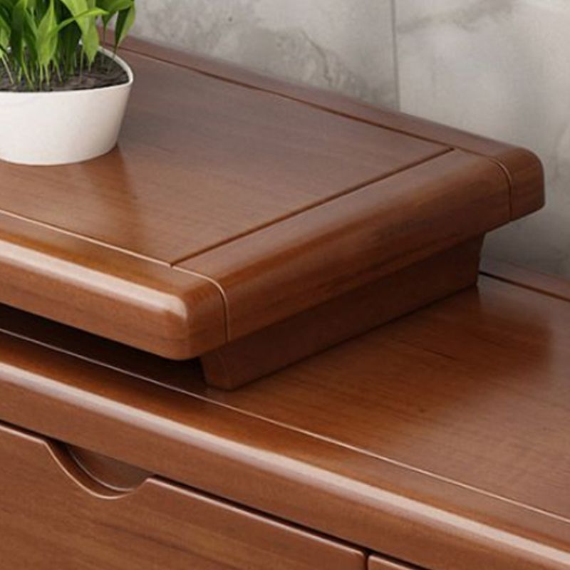 Stand de médias de télévision en bois moderne ouvert Stand de télévision avec tiroirs pour le salon