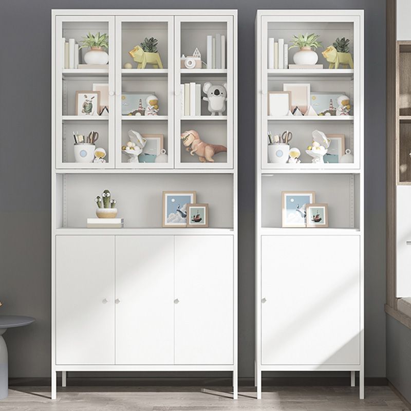 Modern Minimalist Metal Floor Display Stand, Bookshelf in Any Room Clearhalo 'Bookcases' 'furn' 'furn_bookcases' 'Furniture' 'Office Furniture' 1200x1200_a8dffb61-5438-43b7-bd4e-8bfb88c8bfff