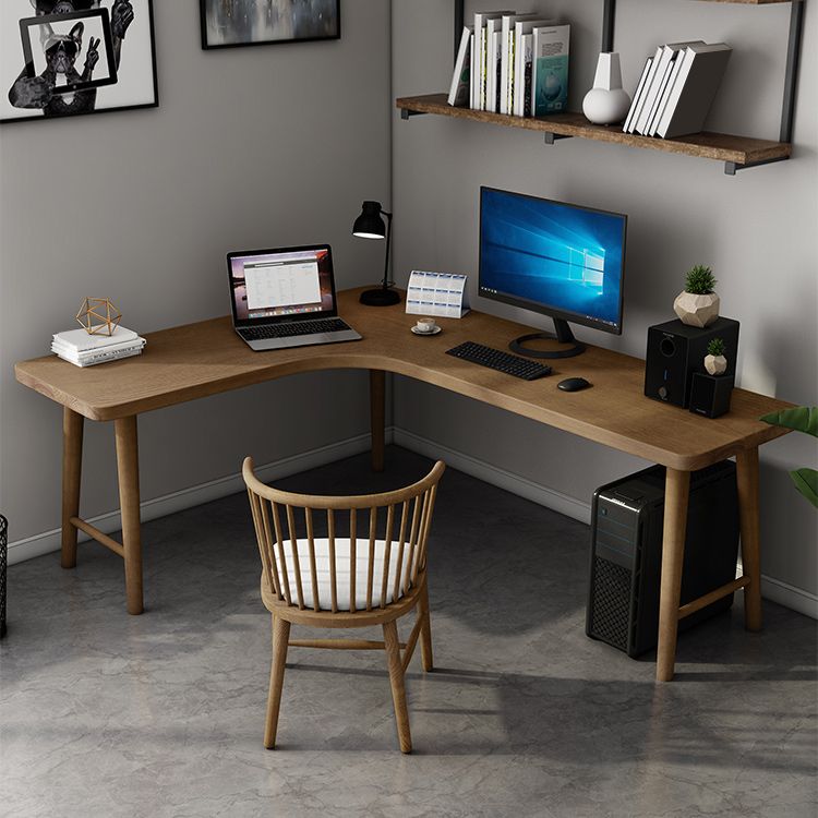 Mesa de escritura de madera sólida mesa de trabajo de estilo moderno para dormitorio