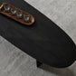 Solid Wood Single Coffee Table Modern Oval Cocktail Table with 2 Legs