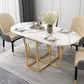 Modern White Dining Table 63" Rectangle Sintered Stone Drop-Leaf Table for Home Use Clearhalo ' dining_table' 'Dining Tables & Seating' 'Dining Tables' 'furn' 'furn_dining_table' 'Furniture' 'furniture_dining_table' 'Kitchen & Dining Furniture' 'kitchen&dining_furn' 'kitchen' 'kitchen_dining_table' 1200x1200_a8e123cf-4012-4ef3-8538-4a723dcc94db