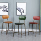 Quilted Rectangle Distressed Leather Barstool Industrial Indoor Tall Stool Clearhalo 'Bar Furniture' 'Bar Stools' 'bar_stools' 'furn' 'furn_bar_stools' 'furniture_bar_stools' 'Kitchen & Dining Furniture' 'kitchen&dining_furn' 'kitchen' 'kitchen_furn' Furniture' 1200x1200_a8e1860c-e28f-4b9e-83e3-066a1b851a97