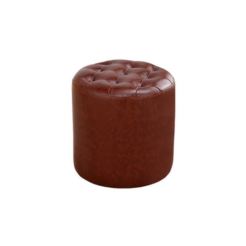 Modern Dark Brown Cube Solid Color Square Leather for Living Room Clearhalo 'furn' 'furn_ottomans_poufs' 'Furniture' 'Living Room Furniture' 'Ottomans & Poufs' 'ottomans_poufs' 1200x1200_a8e1e9cc-107c-4731-a9da-5dac69f31a0e