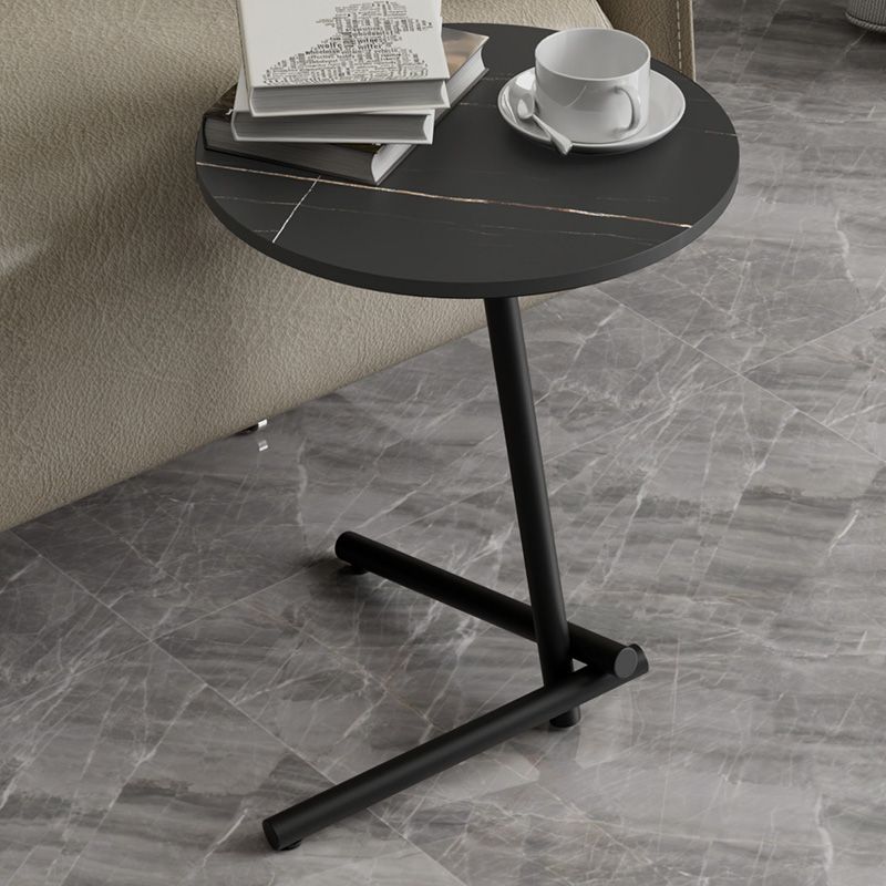 Pedestal Round End Table Minimalist Side End Table for Living Room Clearhalo 'Coffee & Accent Tables' 'End & Side Tables' 'end_side_tables' 'furn' 'furn_end_side_tables' 'Furniture' 'Living Room Furniture' 1200x1200_a8e210c7-160f-4f02-815e-076510e10438