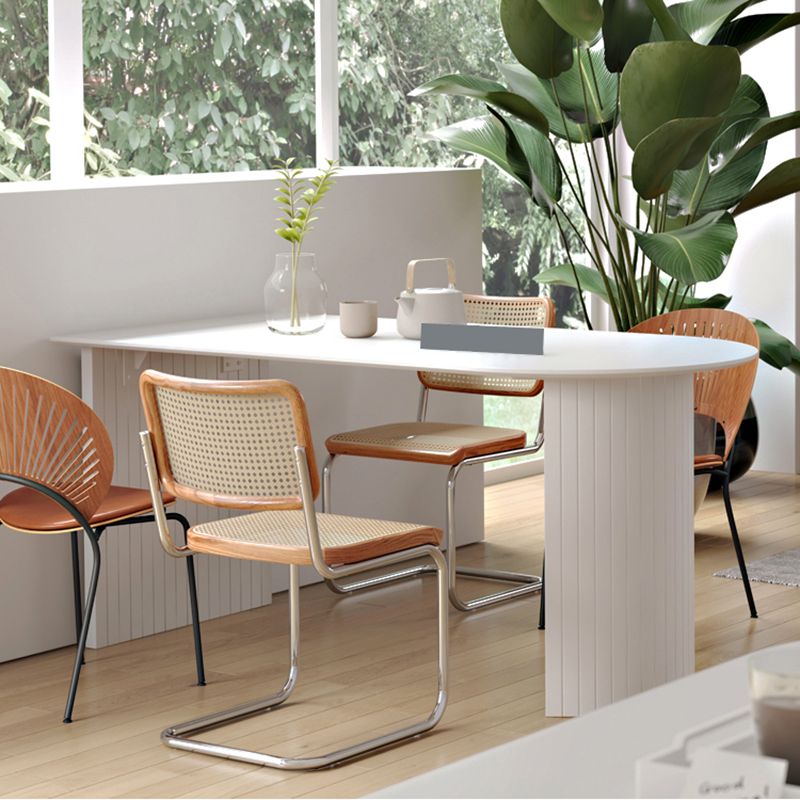 Irregular Shape Dining Table for Restaurant Solid Wood Island Table with Double Pedestal Clearhalo 'Dining Tables & Seating' 'Dining Tables' 'dining_table' 'furn' 'furn_dining_table' 'Furniture' 'furniture_dining_table' 'Kitchen & Dining Furniture' 'kitchen' 'kitchen_dining_table' 1200x1200_a8e2a0e0-be51-48a0-92ed-ff2278e83abd