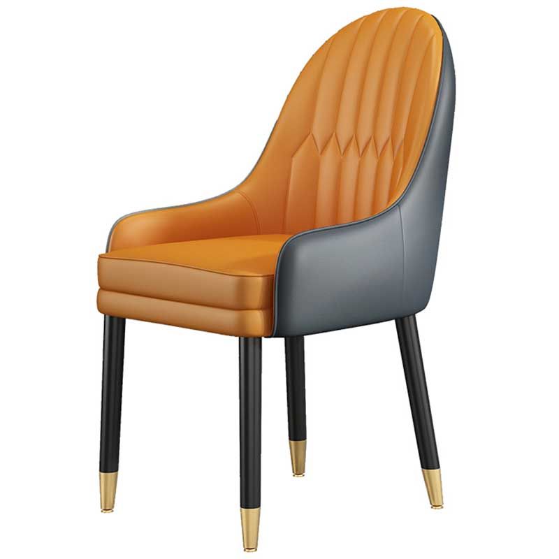 Leather Contemporary Home Side Chair Parsons Chair of 21'' Wide Chairs Clearhalo ' kitchen&dining_furn' 'Dining Chairs' 'Dining Tables & Seating' 'dining_chair' 'furn' 'furn_dining_chair' 'Furniture' 'furniture_dining_chair' 'Kitchen & Dining Furniture' 'kitchen' 1200x1200_a8e2c860-c5eb-4746-b412-fcb85c71d12c