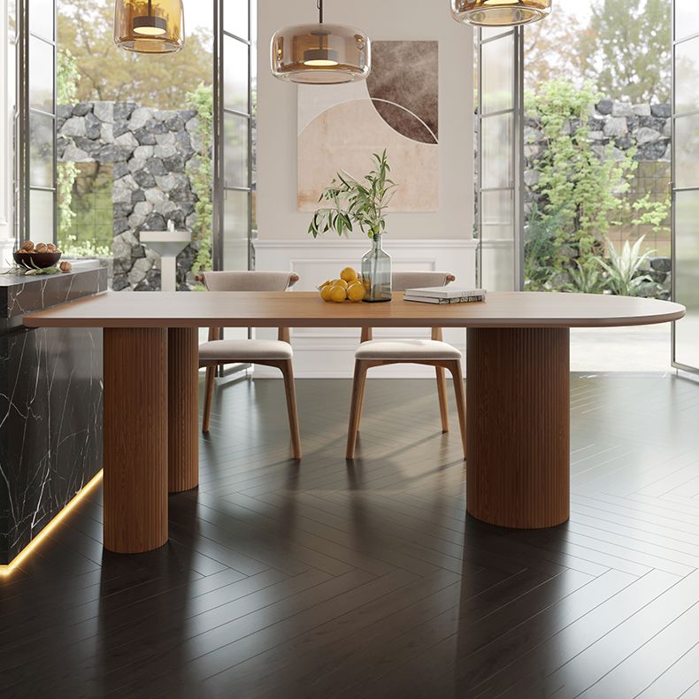Solid Wood Modern Free Form Dining Table Wood Top Table for Dining Room Clearhalo ' dining_table' 'Dining Tables & Seating' 'Dining Tables' 'furn' 'furn_dining_table' 'Furniture' 'furniture_dining_table' 'Kitchen & Dining Furniture' 'kitchen&dining_furn' 'kitchen' 'kitchen_dining_table' 1200x1200_a8e2da9f-7e24-4d46-a4d2-5b953b2d93b6