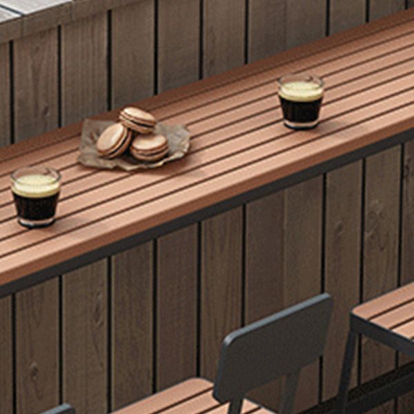 Contemporary 1/2/5 Pieces Reclaimed Wood Bar Table Set Fixed Table Counter Table Clearhalo 'Bar Furniture' 'furn' 'furn_home_bar_bar_sets' 'Furniture' 'Home Bars & Bar Sets' 'home_bar_bar_sets' 'Kitchen & Dining Furniture' 1200x1200_a8e55f16-0970-41a8-a1b5-8c95e8a42555