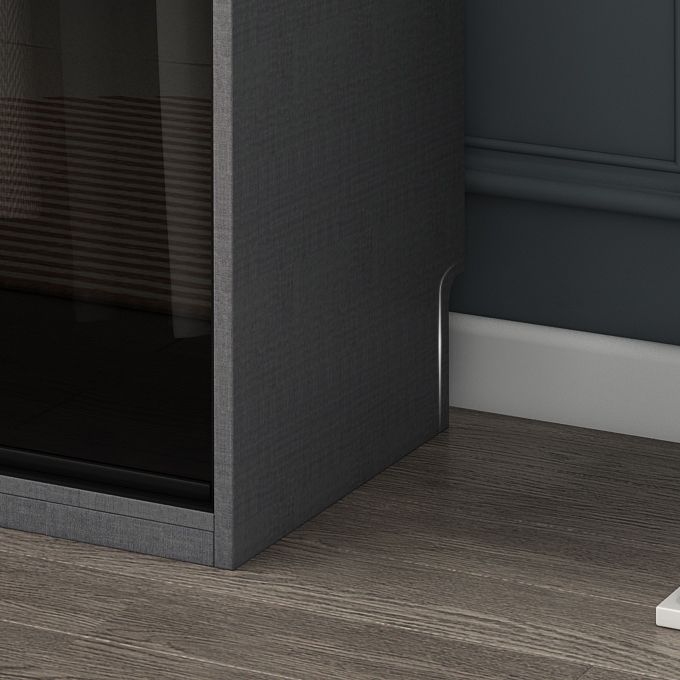 Mobile per finitura a specchio con porta moderna moderna porta d'armadio per interni in vetro