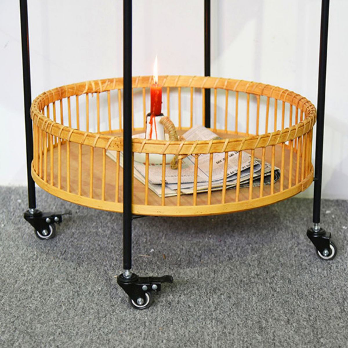 Tavolo di accento laterale di divano in stile scandinavo