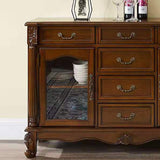 キッチン使用のためのモダンなスタイルのサイドボードソリッドウッド2ドアサイドボード