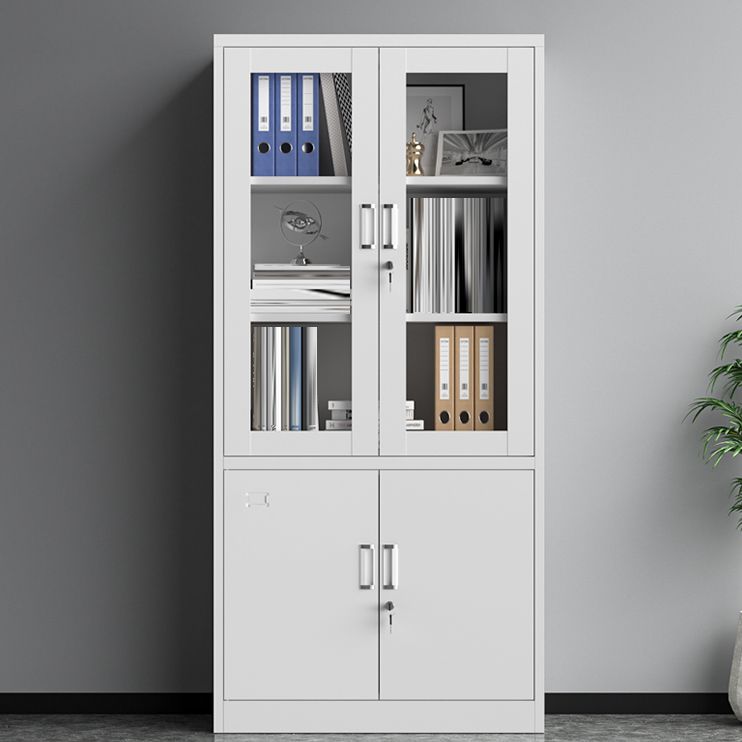 Traditional Cabinet Steel Locking Drawers and Storage Shelves Filing Cabinet Clearhalo 'Filing Cabinets' 'filling_cabinets' 'furn' 'furn_filling_cabinets' 'Furniture' 'Office Furniture' 1200x1200_a8e6897c-fb6a-4457-aecd-2559b07909ab