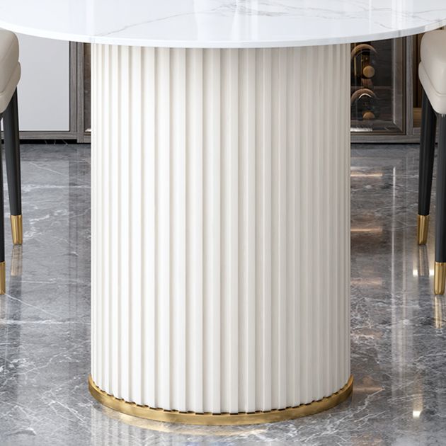 Metal Contemporary Free Form Dining Table Marble Table for Dining Room and Kitchen Clearhalo ' dining_table' 'Dining Tables & Seating' 'Dining Tables' 'furn' 'furn_dining_table' 'Furniture' 'furniture_dining_table' 'Kitchen & Dining Furniture' 'kitchen&dining_furn' 'kitchen' 'kitchen_dining_table' 1200x1200_a8e812f6-f217-44dc-a0d5-63e11758b532