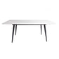 Rectangle Two-Color Dining Table Sintered Stone Table Industrial with 4 Legs Clearhalo ' dining_table' 'Dining Tables & Seating' 'Dining Tables' 'furn' 'furn_dining_table' 'Furniture' 'furniture_dining_table' 'Kitchen & Dining Furniture' 'kitchen&dining_furn' 'kitchen' 'kitchen_dining_table' 1200x1200_a8e9e447-8b29-4a72-8390-8b75c4081a3a