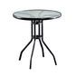 Round Shape Modern Style Dining Table Transparent Fixed Table of Glass Clearhalo ' dining_table' 'Dining Tables & Seating' 'Dining Tables' 'furn' 'furn_dining_table' 'Furniture' 'furniture_dining_table' 'Kitchen & Dining Furniture' 'kitchen&dining_furn' 'kitchen' 'kitchen_dining_table' 1200x1200_a8eae39e-e24f-45b1-97c5-31818b04f55d